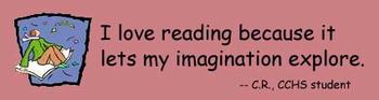 i love reading because it lets my imagination explore 